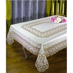 Скатерть арт.  224404/150/3, РОМАШКИ, прямоугольная, размеры 150 х 220 см, цвет кремово-золотистый