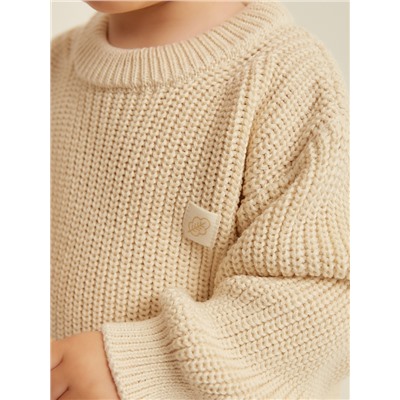 Джемпер вязаный SL Home, рост 68-74 см, молочный