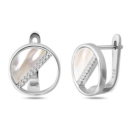 Серьги, перламутр, BY-6016