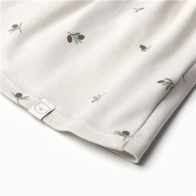 Комплект для девочки (платье и повязка) «Крошка Я» Olives, рост 68-74 см, молочный