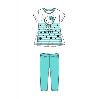 Комплект трикотажный для девочек: фуфайка (футболка), брюки (легинсы) PLAYTODAY, 1122511