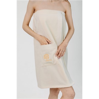 Накидка для бани велюровая НАТАЛИ, 1069759