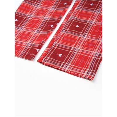 Пижама женская (рубашка, брюки) KAFTAN Red, размер 48-50