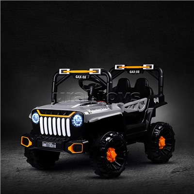 Электромобиль детский "Джип" (цвет серый)