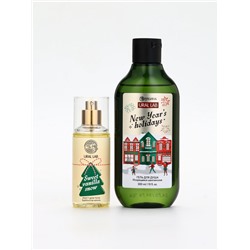 Подарочный набор Happy New Year: гель для душа и мист для тела, белый, URAL LAB