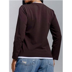 Лонгслив Рига (шоколад)