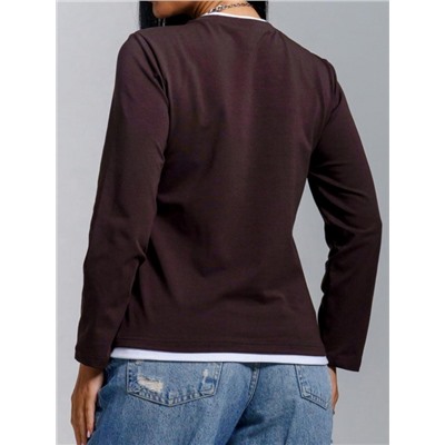 Лонгслив Рига (шоколад)