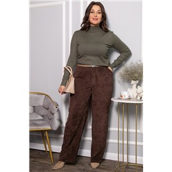 Брюки вельветовые Брауни (коричневые) Б14442-25М