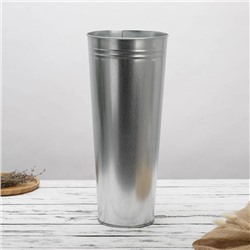 Вазон оцинкованный без ручек, 11 л, h=49 см, ГОСТ