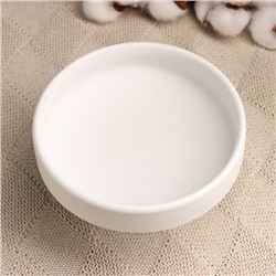 Декоративное кашпо для цветов «Кристофер», 13×13×8 см, керамическое, белое