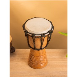 Сувенирный музыкальный инструмент «Барабан Джембе», 25 см, дерево махагон
