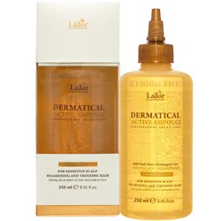 LADOR DERMATICAL ACTIVE AMPOULE Увлажняющий филлер для волос 250 мл