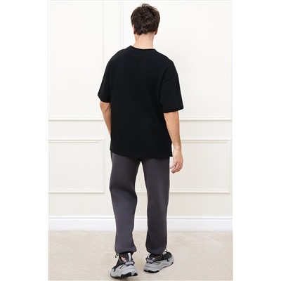 Мужская футболка оверсайз из футера двухнитки Happyfox