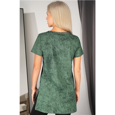 Женская удлиненная футболка с разрезами Happyfox