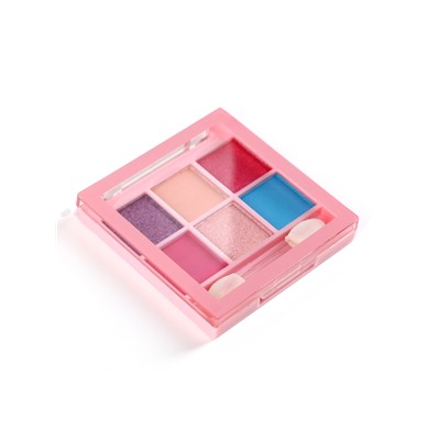 Косметика детская «Спелая клубничка» для девочек: тени 6 цветов, блеск прозрачный 10 г, заколки для волос