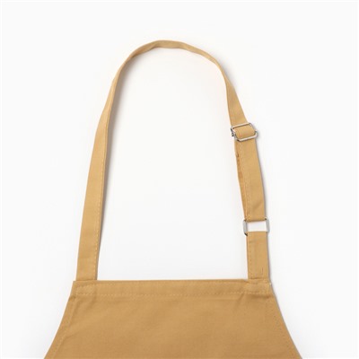 Фартук «Этель», бежевый, 63×75 см,100% хлопок