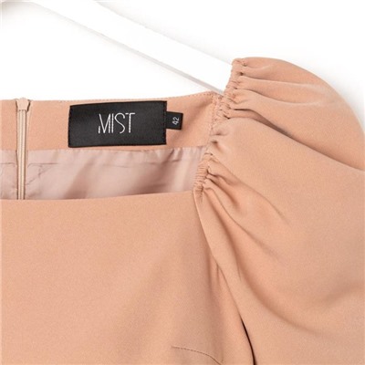 Платье женское мини MIST, размер 48, бежевое