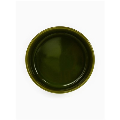 Миска керамическая «Парные коты» 200 мл - 10.5×10.5×4 см, зелёная