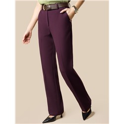 Прямые брюки из супер-плотной эластичной поливискозы