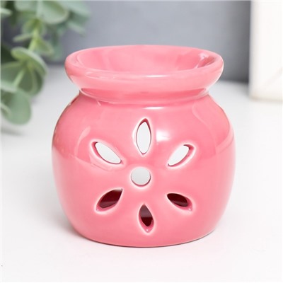 Аромалампа для эфирных масел «Цветок», 7×6.8×6.8 см, МИКС