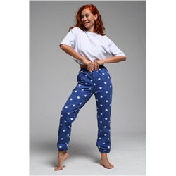 7435 брюки женские (Звезды на джинсе)