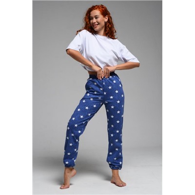 7435 брюки женские (Звезды на джинсе)