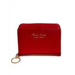 Женское портмоне из искусственной кожи, цвет красный