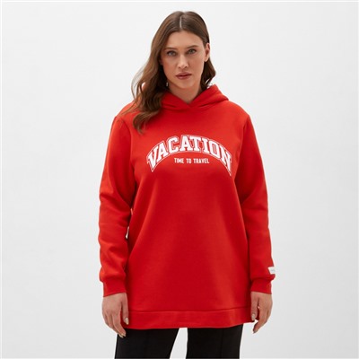 Худи женское MIST Cozy style, красное, размер 58