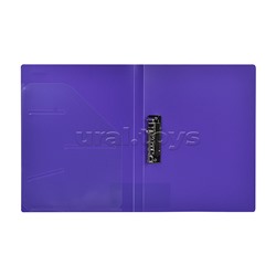 Папка с боковым прижимом "Marandi" A4 (235x310x20 мм) 650 мкм, фактура "песок" на 150 листов бумаги, внутренний карман 160 мкм, индивидуальная упаковка, непрозрачная лавандовая