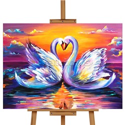 Набор для рисования "Картина по номерам 30х40см. Неразлучники"