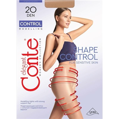 Колготки женские CONTE CONTROL 20 Колготки с утягивающими шортиками