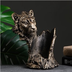 Подставка для бутылки «Тигр», под бронзу, 16×18×24 см