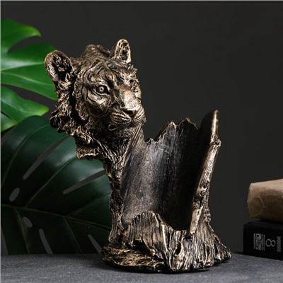Подставка для бутылки «Тигр», под бронзу, 16×18×24 см