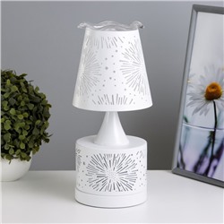 Аромалампа RISALUX «Салют», с подсветкой, Е27, 40 Вт, RGB, 13×13×30 см, белая