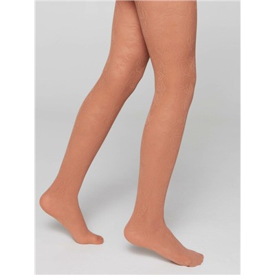 Колготки детские CONTE KETTY Эластичные колготки с ажурным цветочным рисунком