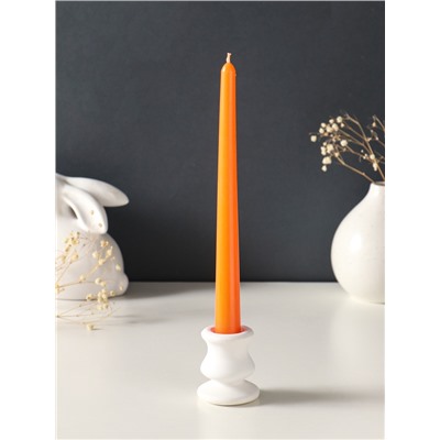 Набор свечей античных, 2.3×24.5 см, 5 ч, 55 г, 4 шт., оранжевый