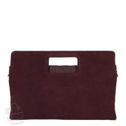 Сумка женская кожаная 8040QAA wine red  Polina&Eiterou
