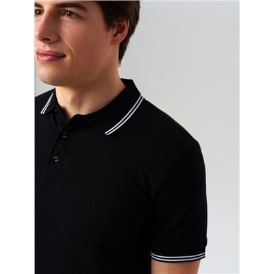 Джемпер трикотажный с воротником поло для мужчин