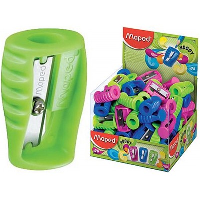 Точилка пластиковая 063211 BOOGY в дисплее ассорти Maped