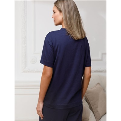 Футболка с принтом свободная из премиального 100% хлопка