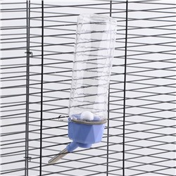 Поилка для животных, 500 мл, крепление-пружинка, синяя