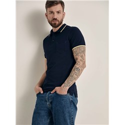 Джемперы DIWARI MD 944 Футболка-поло с контрастной отделкой