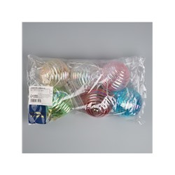 Гирлянда «Нить-гроздь» 60 см, нить прозрачная, «Красочные шары», 30 LED, 4.5 В, батарейки ААх3 (нет в комплекте), свечение тёплое белое