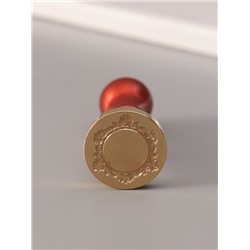 Печать для сургуча с пластиковой ручкой «Ажурная рамка. Круг», 6.3×3×3 см