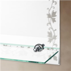 Зеркало интерьерное настенное, с полкой, 60×45 см