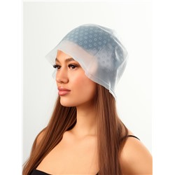 Шапочка для мелирования, с крючком, голубая