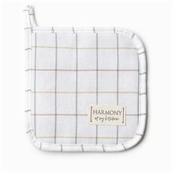 Набор «Этель» Harmony: варежка-прихватка 20×27 см, прихватка 19×19 см, 100% хлопок, рогожка 186 г/м²