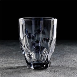 Стакан стеклянный «Лава», 325 мл, цвет серый