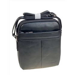 Сумка мужская из натуральной кожи, цвет черный