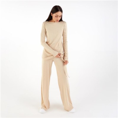 Костюм женский (джемпер, брюки) MIST, размер 40, бежевый